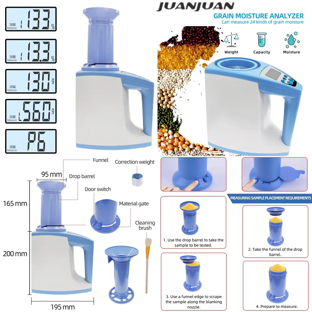 2026 Digital Grain Moisture Te - Agriculture Farming Rice recension och pris