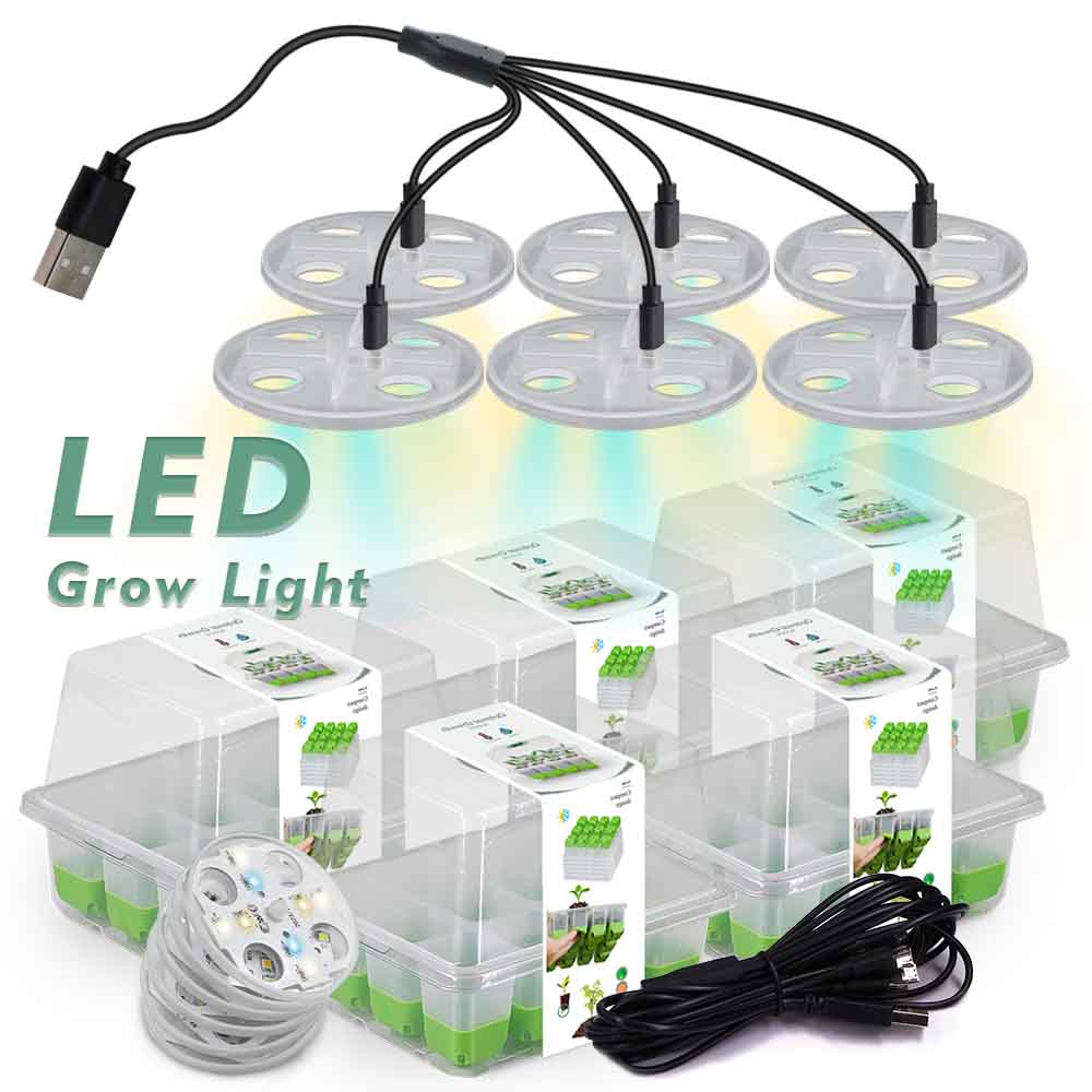 LED Grow Light Seedling Starte - Greenhouse Plastic Film recension och pris