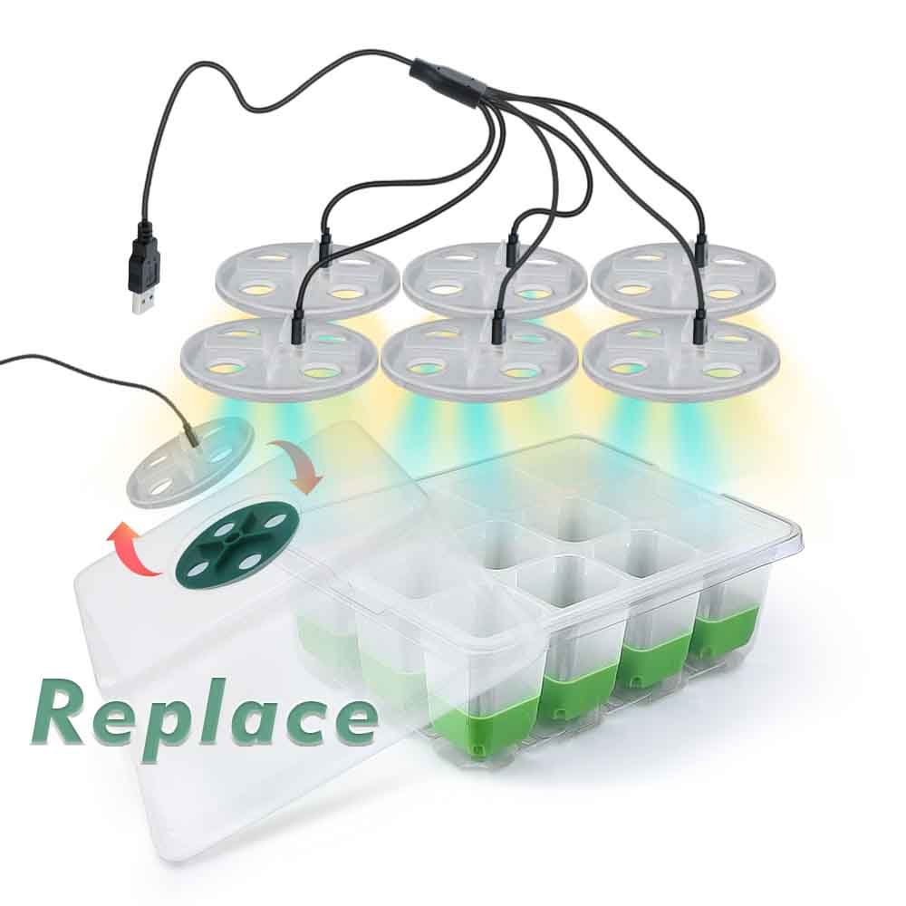 LED Grow Light Seedling Starte - Greenhouse Plastic Film recension och pris